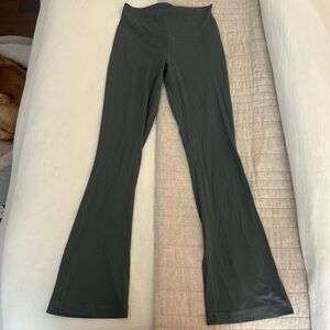 Dark Green Flared Leggings